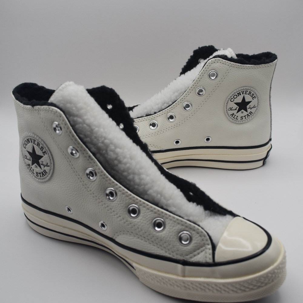 Converse Chuck All-Star 70 High Sherpa Cozy Utility Egret NWOT